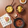 Набор кухонной посуды Chui Da Huang с антипригарным покрытием, 3 предмета, из маifanского камня, с текстурой молотка