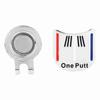 One Putt Durable Metal Golf Mini Magnetic Ball Marker Golfer Hat Visor Clip Accessory (2#)