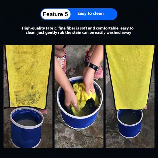 Микрофибровое полотенце для мойки автомобиля 30*30см / 30*60см Абсорбирующая чистящая салфетка
