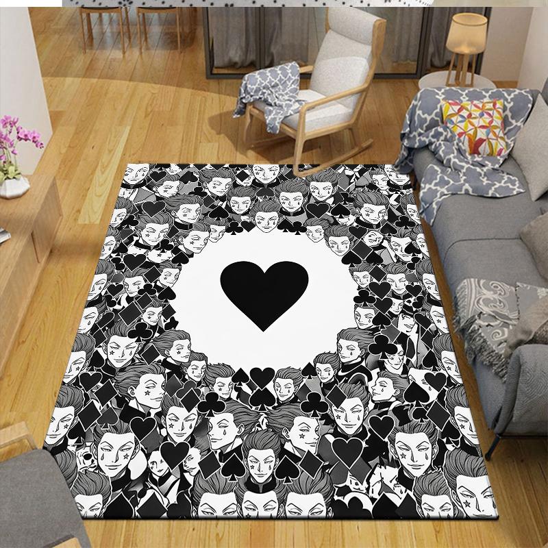 Hisoka Home Sofa Decoration for Living Room & Bedroom, Non‑Slip Play Flannel Floor Mat for Game Room