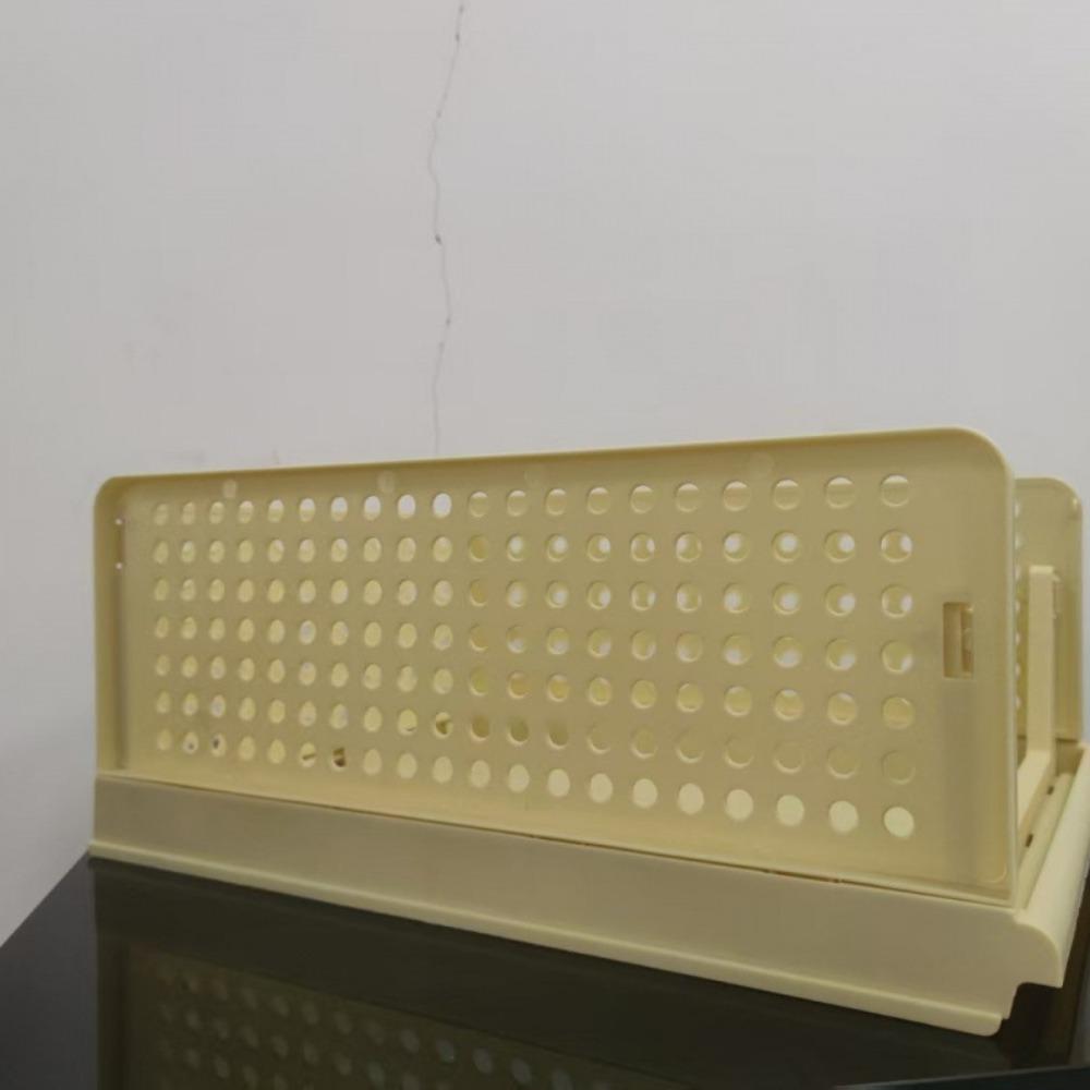 Plastic Clothes Sorting Rack Stackable Storage Baskets Saving Space Wardrobe Storage Box Kitchen