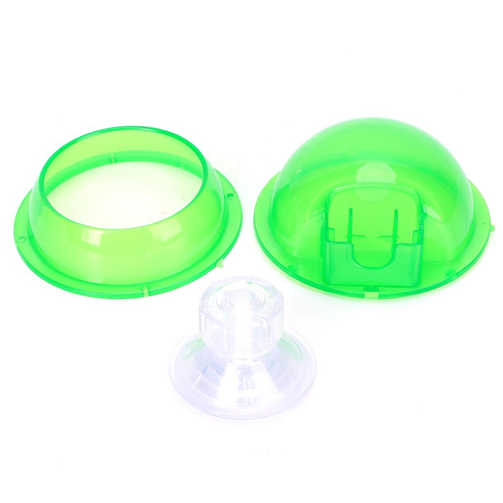 Suction Cup Reptile Feeder Translucent Aquatic Nursery Basin for Amphibian Reptile Tortoise Gecko