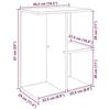 VidaXL Tables de chevet 2 pcs vieux bois 46,5x29x61 cm bois ingénierie, table de nuit, table de lit, table de bout, armoire 858665