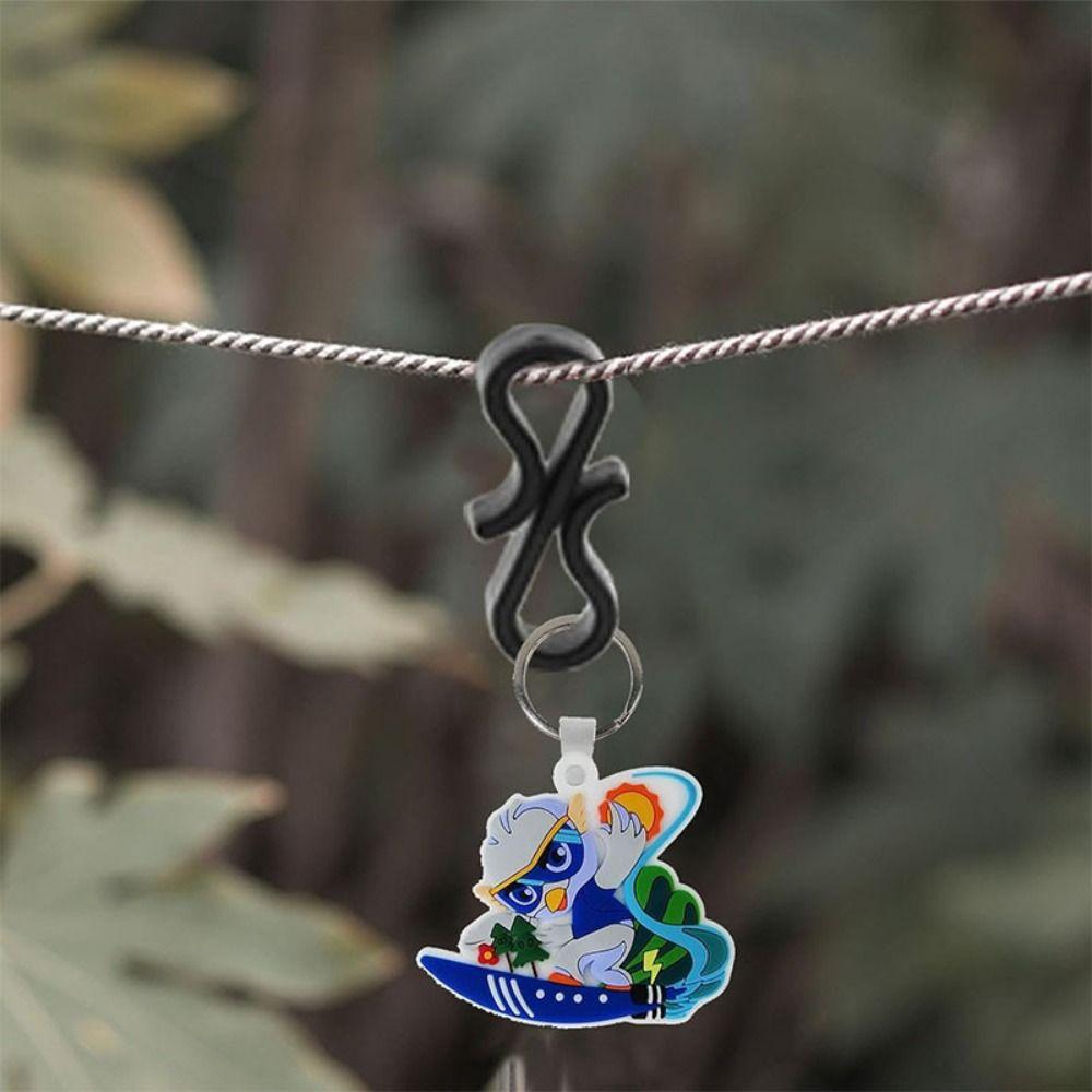 50pcs Multifunctional S-shaped Light String Hook Clip Firm Gutter Hooks Plastic Black/White Elastic Tightening Hooks Christmas