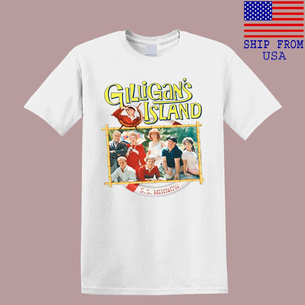 Gilligan#039;s Island Famous Movie Men#039;s White Size S5XL Unisex T-Shirt