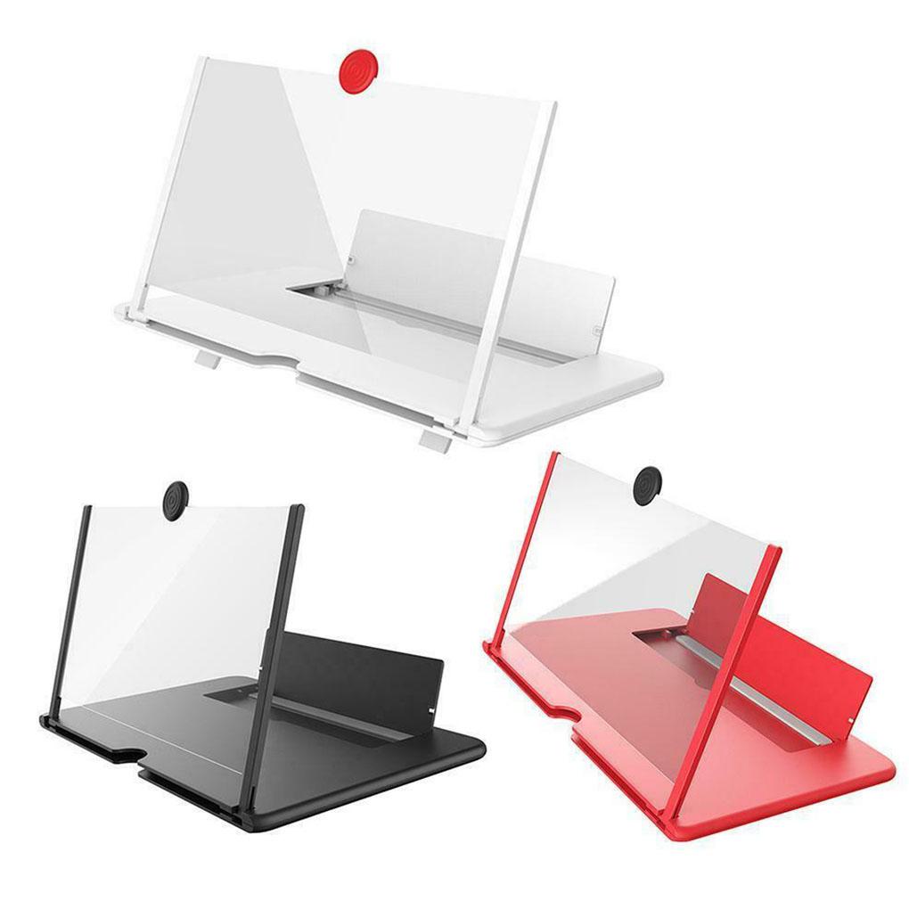 Phone Screen Amplifier Folding Mobile Magnifier 3D Enlarge Stand 10/12 Inch