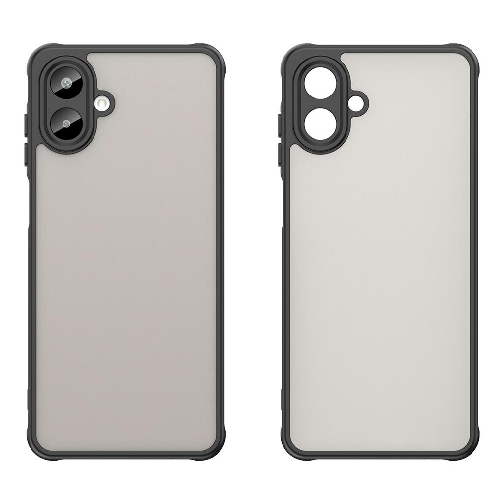 For Samsung Galaxy A07 4G Case Drop Proof Airbags Frosted Translucent PC+TPU Phone Back Cover