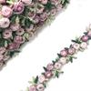 Decor Sewing Polyester Embroidered Ribbons Fabric Trim Flower Lace Trim Water Soluble
