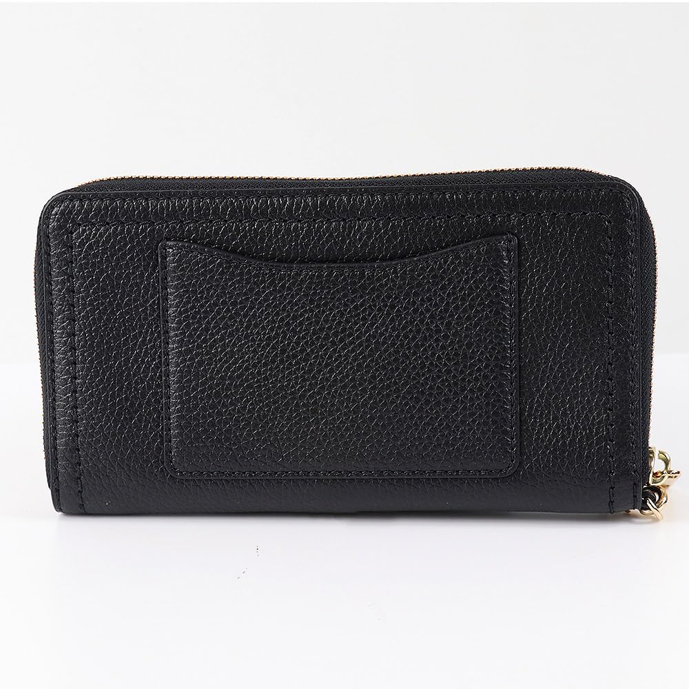 Long Wallet S130L01RE22 001 Round Zip Outlet with Strap Wallet BLACK [Marc Jacobs] Women's [Item]