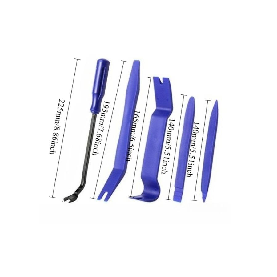 Универсальный набор инструментов для автомобильной аудиосистемы из 19 предметов - Пластиковые монтировки, Отвертки и Плоскогубцы для снятия обшивки для модификации