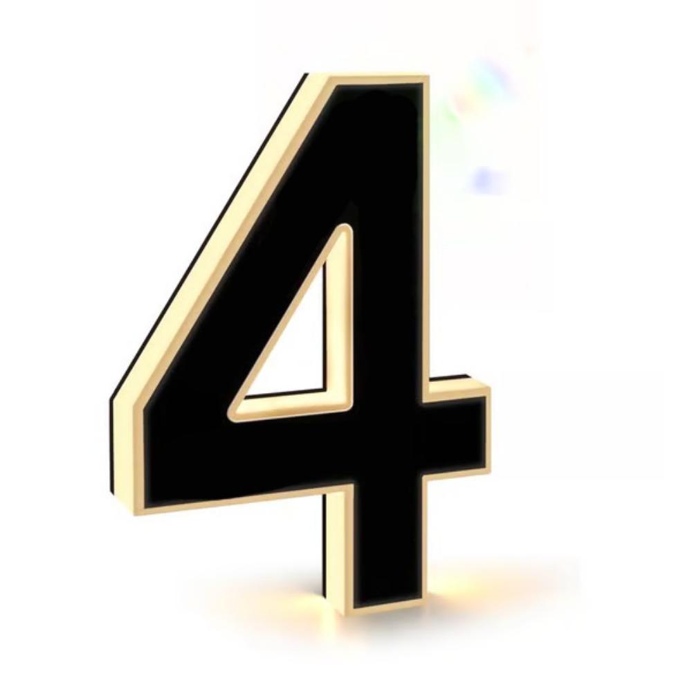 Водонепроницаемая светодиодная подсветка номера дома Персонализированный источник питания 12 В Подсвечиваемый знак с номером дома Цифровой узор