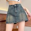 Women Summer High Waist Sexy A Line Denim Shorts Stretchy Comfortable Fashion Trendy