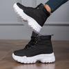 2024 новейшие женские повседневные зимние ботинки, роскошные брендовые кроссовки, ботильоны на толстой подошве, теплая плюшевая хлопковая обувь