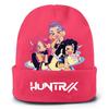 Kids Boys Girls Demon Hunters Rumi Zoey Mira Derpy Printed Knitted Hat Thread Velvet Cap Autumn Winter Warm Knitted Hat