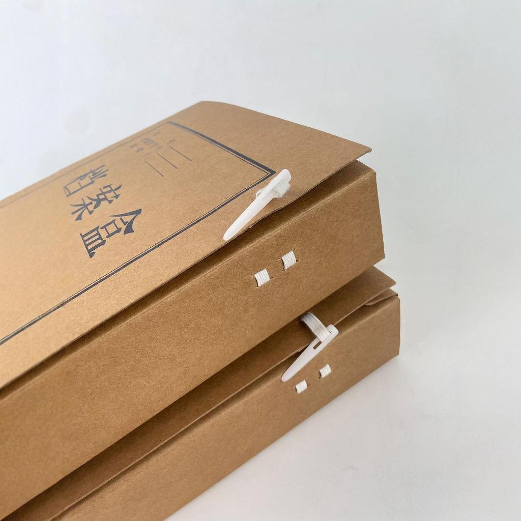 Acid-Free Kraft Paper Document Storage Box - Durable, Thickened, Large Capacity