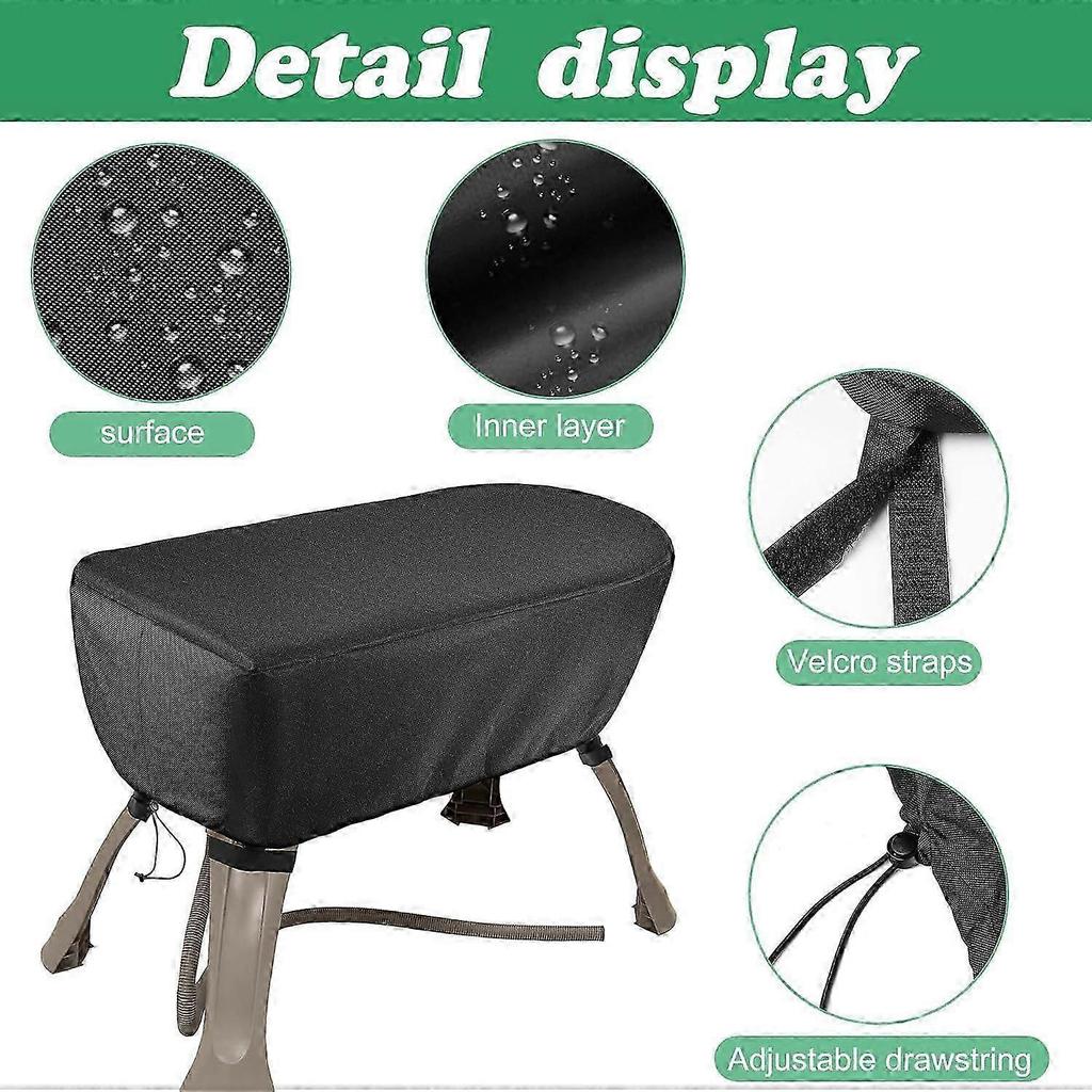 Elevated Pet Bathing Cover, 43.3' Dx21.2 Wx14.9 H. Dog Bath Tub Cover