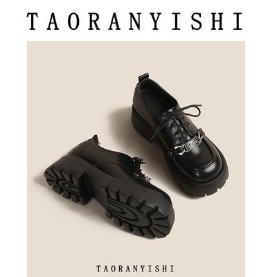 Водонепроницаемая платформа на толстой подошве и толстом каблуке для маленькой женской обуви, и высота увеличится весной для женщин с маленьким размером 333.