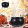 1PC Witches Halloween Decorations Cauldron Basket Trick Treat Kettle Candy Bowl Bucket Plastic Pot Child
