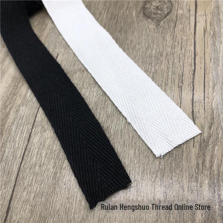 3 см белая и черная хлопковая тесьма с узором «елочка» для подшивания и домашнего текстиля