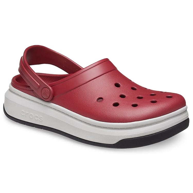 Crocs Сандалии на платформе Band Full Force Красные Белые 206122-6RU