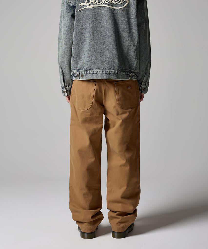 Dickies Двухколенные брюки из стираного утиного холста, цвет коричневая утка