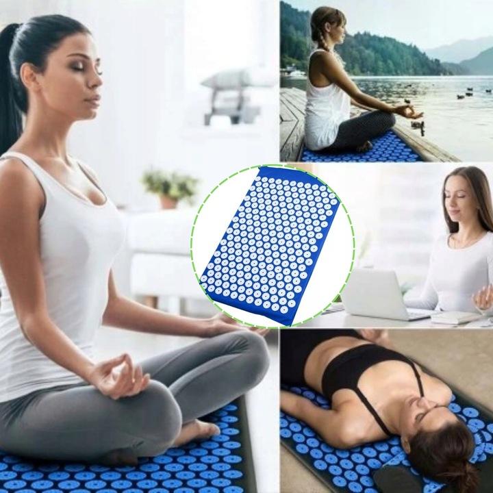 Mata Do Akupresury Akumata + Poduszka Z Kolcami Do Masażu Akupunktury Xxl