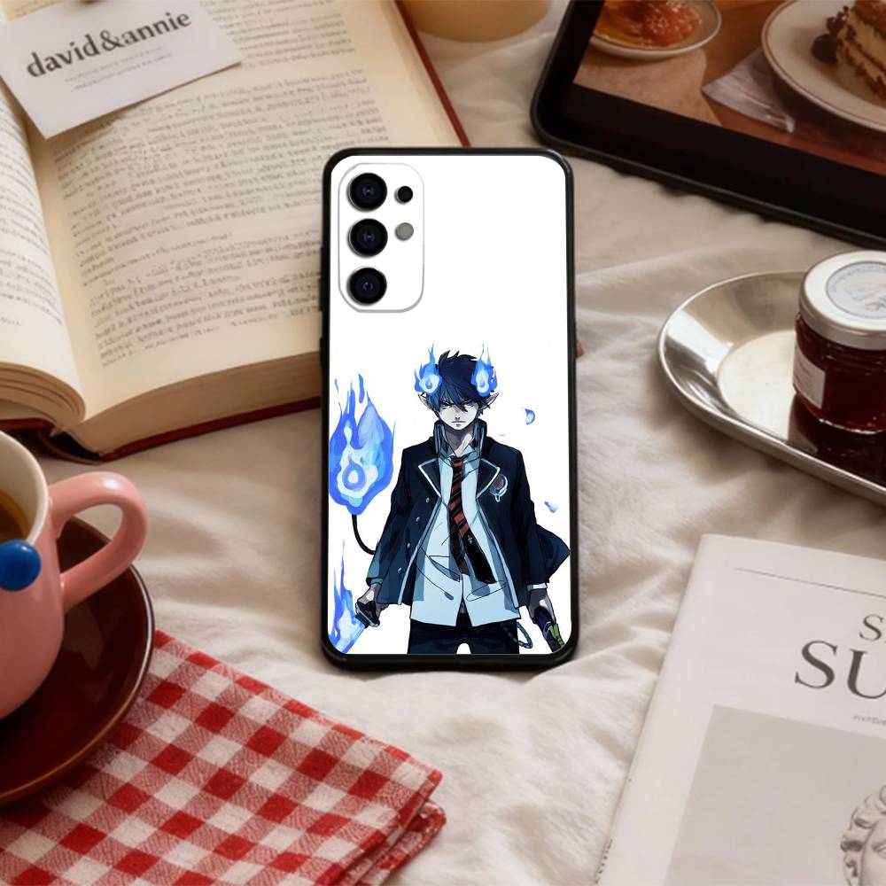 Blue Flame Blue Exorcist Phone Case For Samsung S 25,24,23,22,30,21,10,9,Ultra,Plus,Lite,FE,4,5 G Soft Black Case