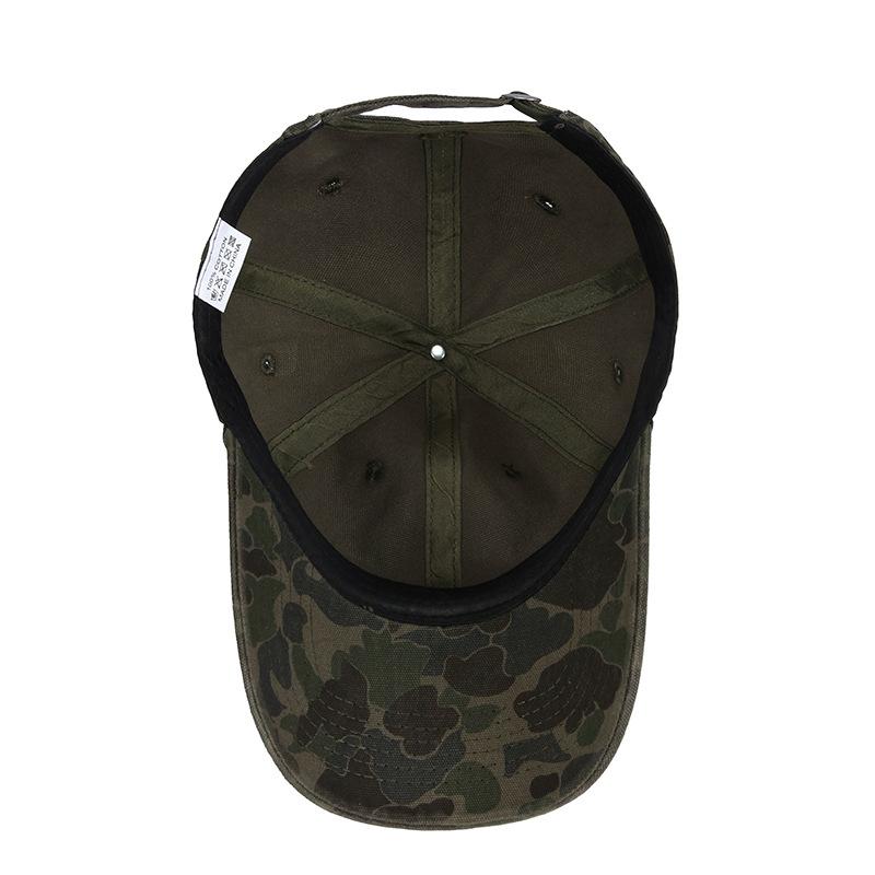 Sports Retro Camouflage Baseball Cap Men'S And Women'S Versatile Soft Top Sunscreen Sunshade Cap Trendy Tooling Wind Outdoor