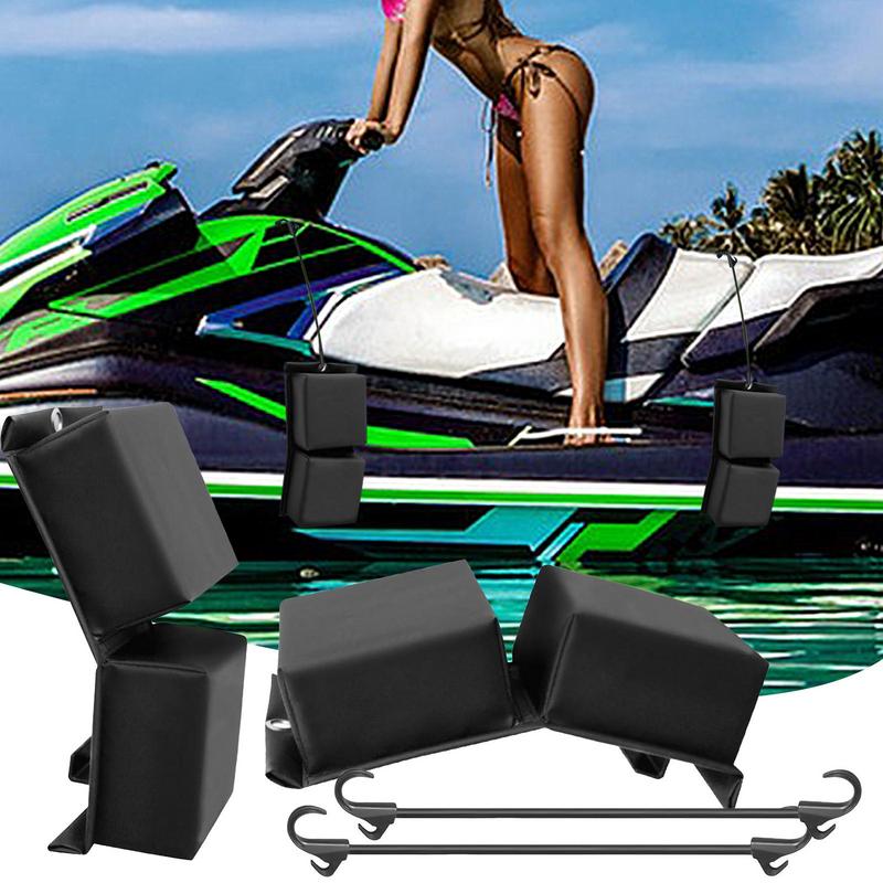 Boat Bumpers Pontoon Boat Dock Bumpers Shock-Proof Flat Motorboat Docking Fenders for Pontoon Marine Wakeboarding Yachting