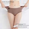 "[Новинка] Бесшовные трусы из шелка Mulberry со средней посадкой: Мягкое антибактериальное нижнее белье для девочек.
