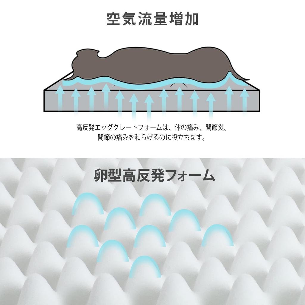 Patas Lague Лежанка для собак, домашних животных, съемная 107 см x для средних и крупных собак, кровать, клетчатая, высокой упругости, водонепроницаемая, моющаяся, подушка для кровати/кошки, чехол,