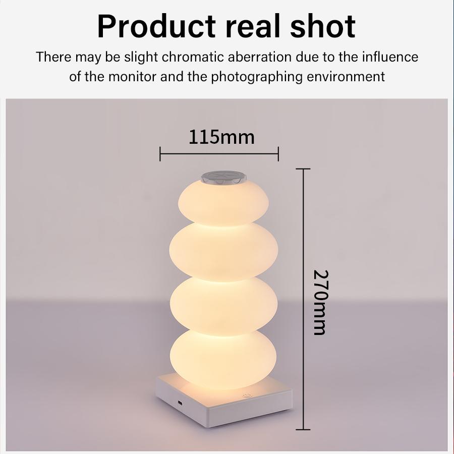 Rechargeable Touch LED Table Lamp RGB 16 Colors Dimmable Night Light For Living Room Bedroom Party Bar Decor LED Strip Light