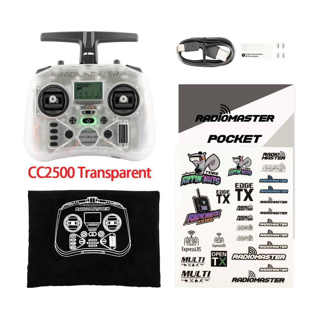 Radiomaster Pocket 2.4G Hall Gimbal ELRS/CC2500 openTX Transmitter Remote control Small Portable Detachable Rocker M2 FPV Drone