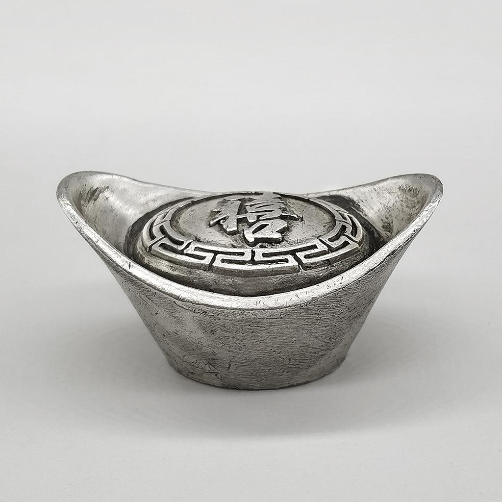 Qing Dynasty silver ingots, ancient silver ingots, film and television silver props, antiques, solid silver ingots