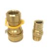 Brass Quick Connecting Fittings Gas Appliance Connector Suitable for Propane/Natural Gas with Multiple Adapter Options