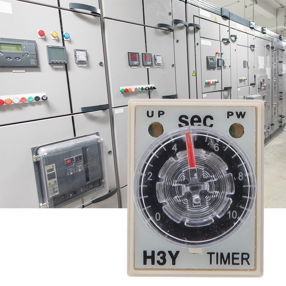 Реле времени H3Y2 8 контактов регулируемое высокая точность бытовая техника электротовары 010s220VAC
