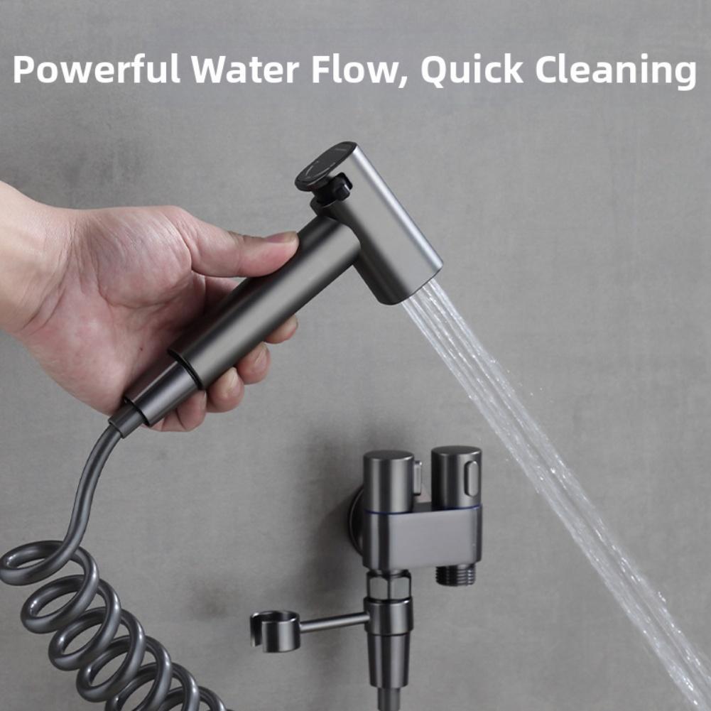 Угловой кран из нержавеющей стали, набор для биде, ручной распылитель и шланг для ванной, для домашних животных, для ребенка и для мытья пола