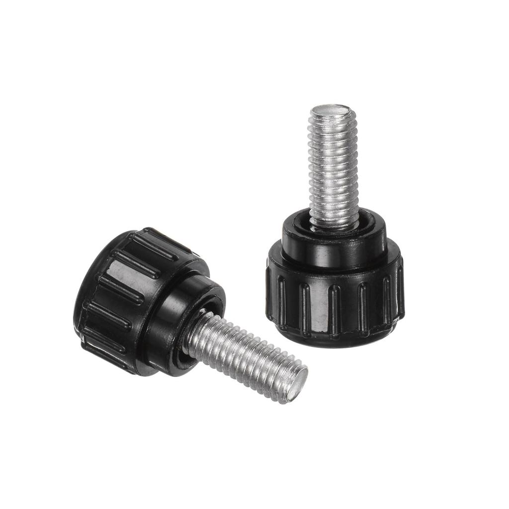 uxcell 12pcs Knurling Knobs Clamp Knobs M5x12mm Metric 304 Stainless Steel Female Thread Thumb