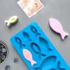 Silicone Mold Chocolate Gummy Diy Fish Shaped Cake Decoration Baking Utensils