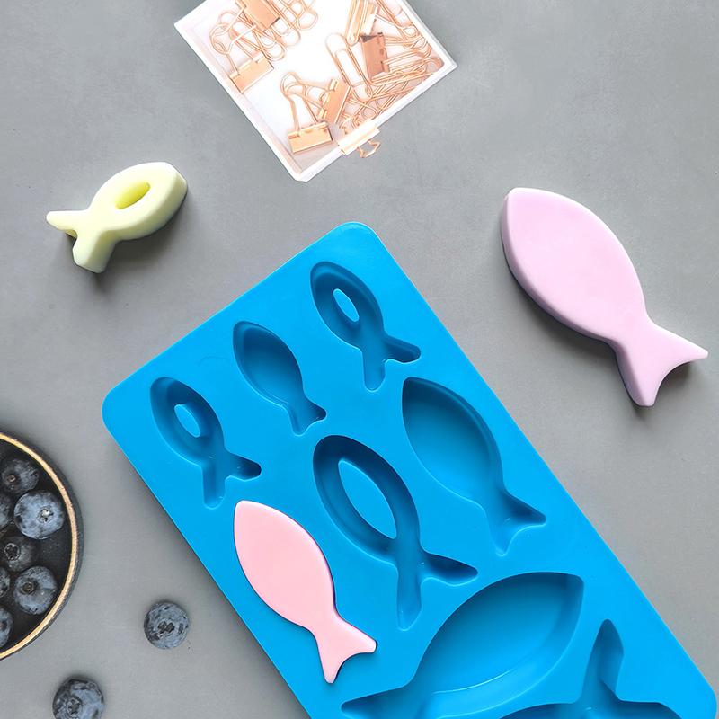 Silicone Mold Chocolate Gummy Diy Fish Shaped Cake Decoration Baking Utensils