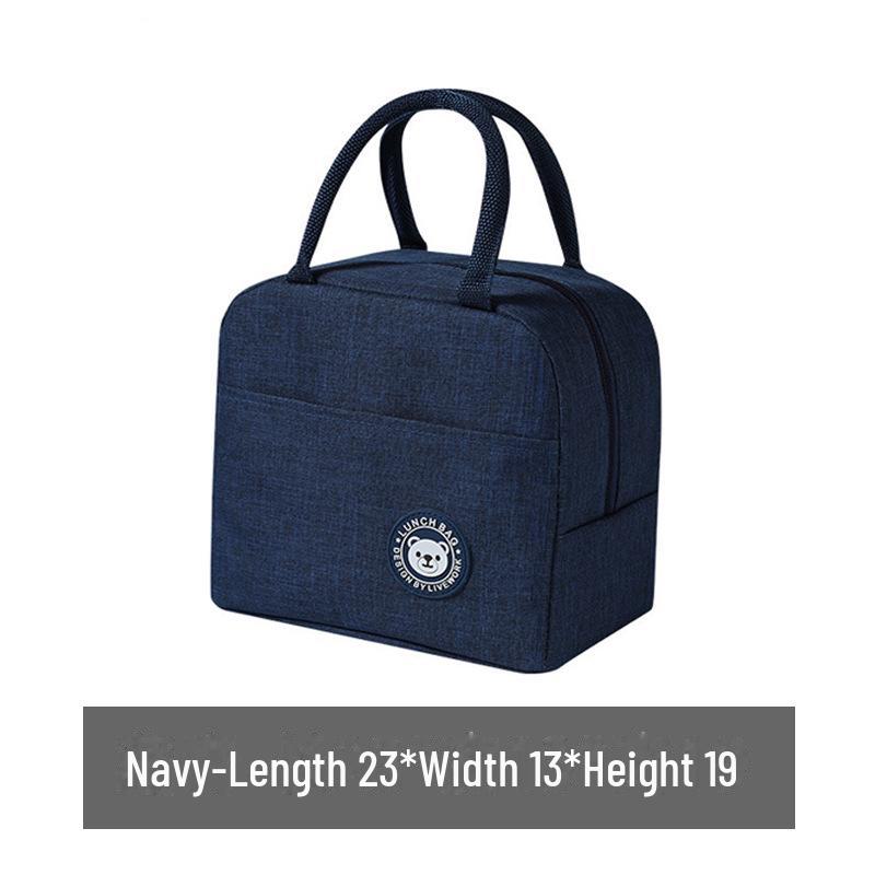 Изолированный ланч-бокс для студентов и офисных работников, водонепроницаемая и маслостойкая сумка большой вместимости с подкладкой из алюминиевой фольги.