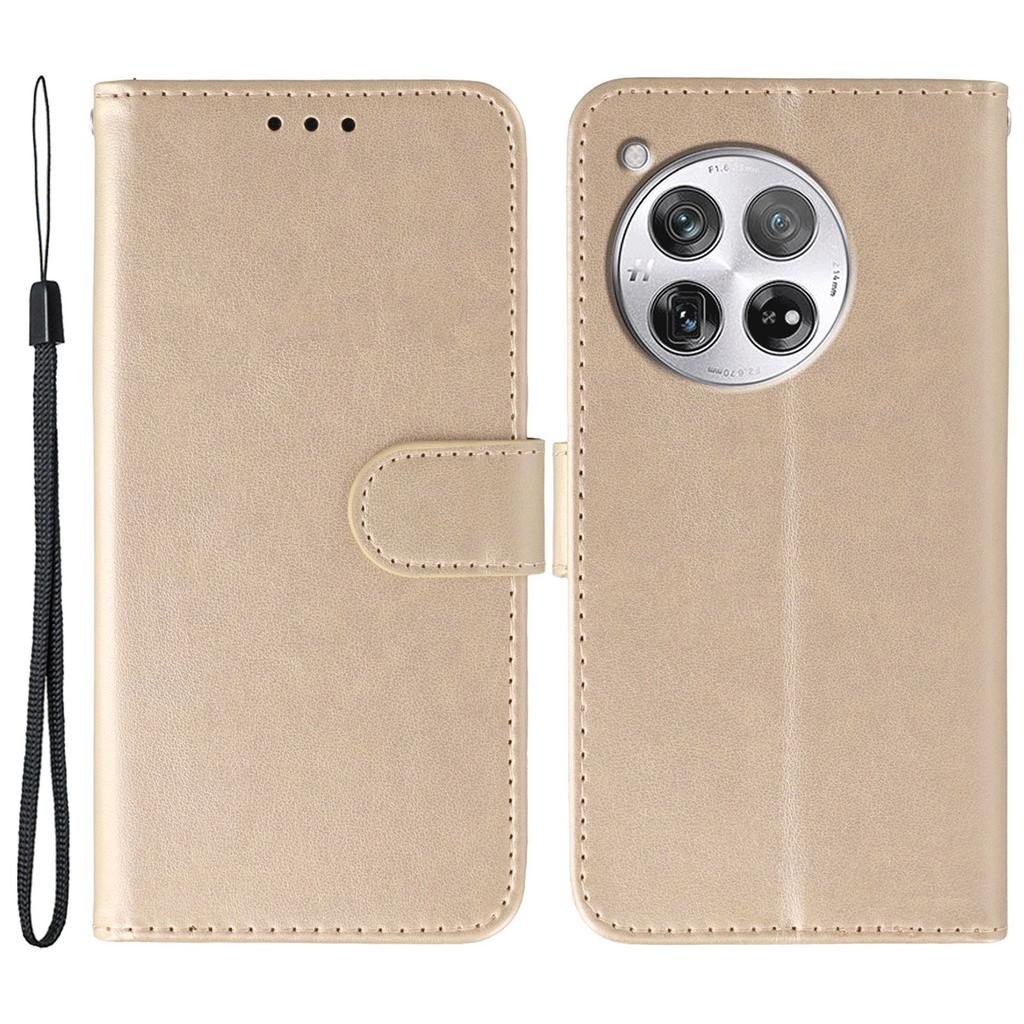 Для OnePlus 12 5G Чехлы из ПУ кожи Флип-кошелек Чехол для телефона с ремешком