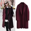 Autumn and Winter Women's Double-sided Coat European and American Long Loose Coat Ladies Coat