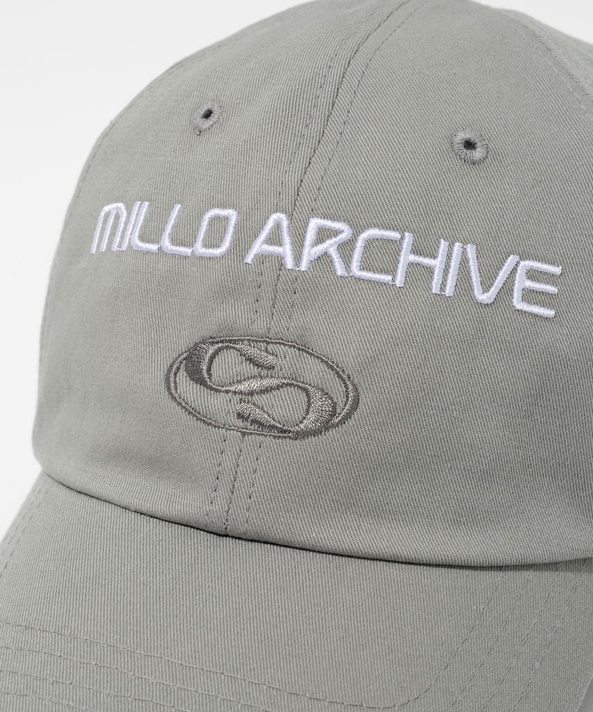 Кепка-бейсболка MILLO ARCHIVE с прозрачным логотипом [Серый]