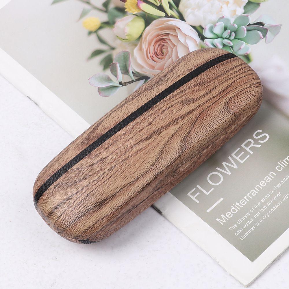 Модный портативный протектор для очков с текстурой дерева, коробка для очков, чехол для очков для чтения, держатель для очков