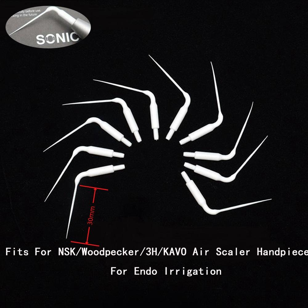 10 шт. стоматологических пластиковых звуковых эндоскопических ирригационных насадок для лечения корневых каналов, наконечника воздушного скалера, ультразвуковых хирургических инструментов