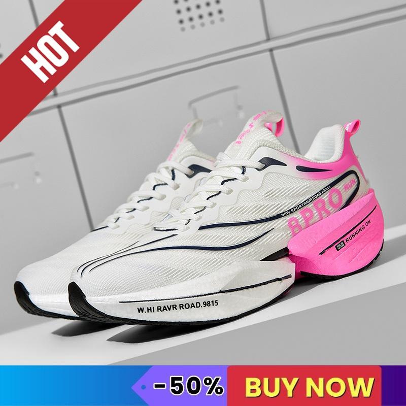 NEW Sports Running Shoes Men Marathon Breathable Lightweight Comfortable Women Athletic Outdoor Fitness Sneakers Carbon Plate