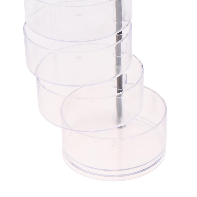 Transparent Storage Box Dust Proof And Waterproof Large Capacity Rotatable Jewelry Hairpin Jewelry Cosmetics Storage Box