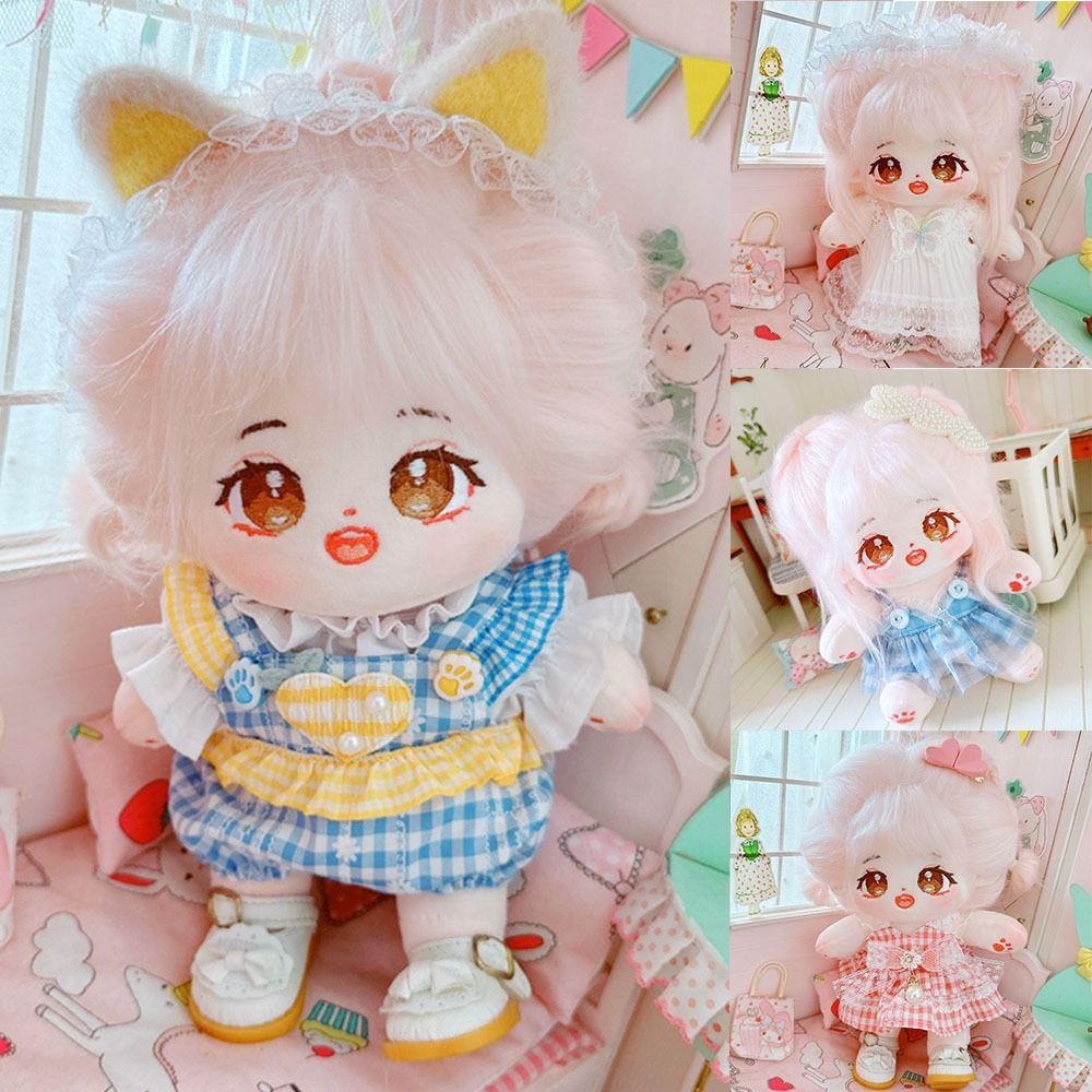 Clothes Decor Fashion Doll Dresses Plush Doll Headwear 20cm Doll Accessories Cute Headband