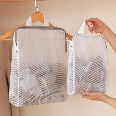 Трехмерный портативный сетчатый мешок для стирки в соты на молнии для бытовых стиральных машин, сетчатый мешок против деформации
